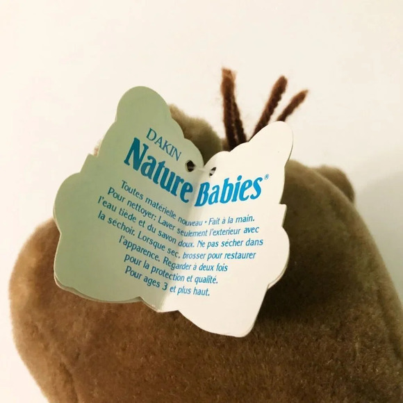 Vintage 1984 R Dakin Brown Beaver Stuffed Animal Plush Toy Sawdust Nature Babies - Picture 6 of 16